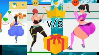 Twerk Race 3D 😎 game 😜 video 🎮👩‍🦰🥞All  Level Gameplay Trailer Android Game New Biraju Dey