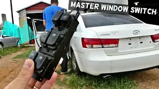 HOW TO REMOVE AND REPLACE MASTER WINDOW SWITCH ON HYUNDAI SONATA
