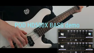 POD HD 500X bass Demo