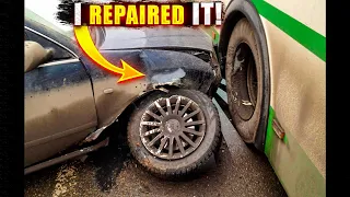 I restored Audi A6 after a BUS ACCIDENT