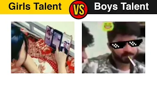 Girls Talent vs Boys Talent 😎👩 || Boys vs Girls || Girls vs Boys #memes #trendingmemes