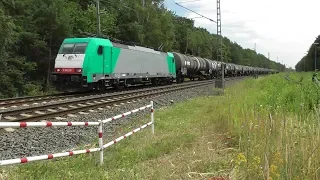 1 hour freight trains in north-west Germany with class 66, Br 218, Br140, Br 155 & 155 and many more