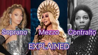 Female Voice Types Explained - Soprano, Mezzo, Contralto