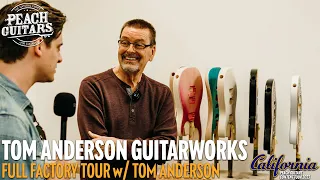 Peach Guitars Visit Tom Anderson Guitarworks | Full Factory Tour!