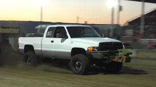 Power Fest of Hot Street Diesel 4x4 Truck Pulling At Woodstock