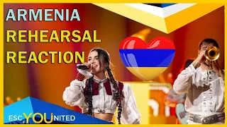 ARMENIA REACTION: First Rehearsal - Ladaniva – Jako - Eurovision 2024