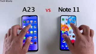 SAMSUNG A23 vs Redmi Note 11 - SPEED TEST