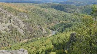 Башкирия. Вид с горы на Инзер