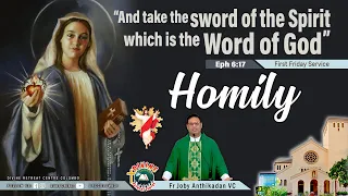 Homily Fr Joby Anthikkadan VC I Holy Rosary Month Retreat | First Friday I  Fatima Church I DRCC