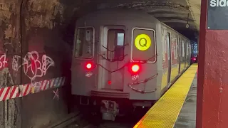 MTA: R68A (Q) train ride from DeKalb Ave to Parkside Ave