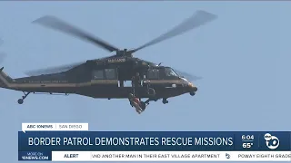 Border Patrol demonstrates rescue missions
