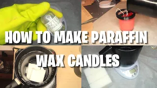 HOW TO MAKE SCENTED CANDLES USING PARAFFIN WAX