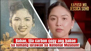 Babae, tila carbon copy ang babae sa lumang larawan sa National Museum! | Kapuso Mo, Jessica Soho