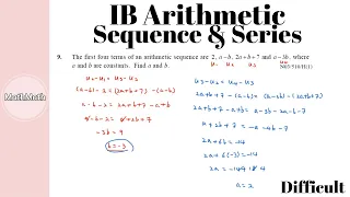 IB SL/HL - HOW TO: Arithmetic Sequence & Series (Difficult Level)