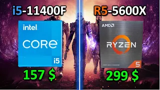 Intel i5-11400F vs Ryzen 5600X // Test in 6 Games