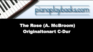 The Rose (Bette Midler) Piano Playback Instrumental C-Dur