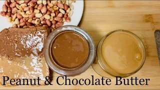 Homemade Peanut Butter | Homemade Chocolate Peanut Butter | Peanut Butter in 2 ways