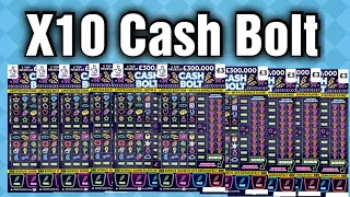 X10 £3 Cash Bolt Scratch Cards 🤯 UK Scratch Cards 🤯 What Will We Win??? 🤯