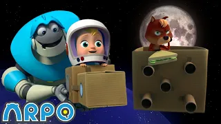 Rocket Ship in SPACE!!! | ARPO The Robot | Funny Kids Cartoons | Kids TV Full Episodes