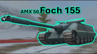 WoT Blitz Foch 155: 4 battles using the regular gun.
