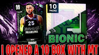 I OPENED A 10 BOX OF BIONIC PACKS WITH MT... AND I ACCIDENTLY QUICKSOLD THIS!! NBA 2K24 MyTEAM