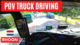 POV Truck Driving - New Mercedes Actros  - Rhoon 🇳🇱 Cockpit View