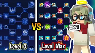 0 Level Talent Vs Max Level Talent In Bedwars!! 🤯 [Blockman Go]