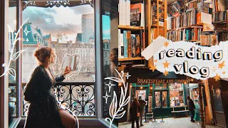 bookshopping in PARIS, visiting the louvre & reading fantasy 📔 ✨ cozy reading vlog