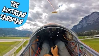 GLIDER WINCH LAUNCH | LOWI Innsbruck | Takeoff and Landing [GoPro POV]