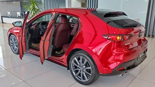 All New Mazda 3 2024 Red color Review Interior and Exterior