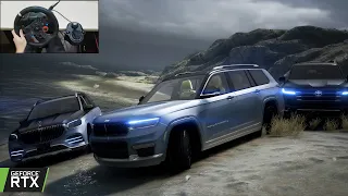 GTA 5 - 2022 Jeep Grand Cherokee L Off-road with Toyota Land Cruiser 300 & Mercedes-Maybach GLS 600