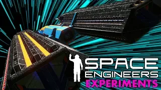 Reaching 80,000m/s With The Speed Of Light Mod - Space Engineers 'Experiments'