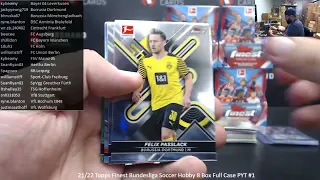 8/27/2022 21/22 Topps Finest Bundesliga Soccer Hobby 8 Box Full Case PYT #1