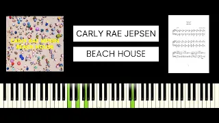 Carly Rae Jepsen - Beach House (BEST PIANO TUTORIAL & COVER)