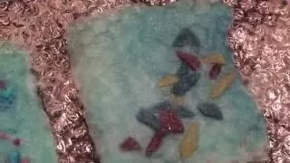 Wet Felting with embellishment fibers, Part 1