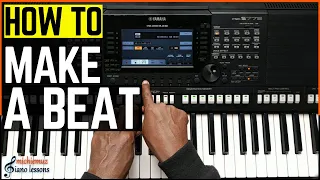 HOW TO MAKE A BEAT - YAMAHA PSR-S775 PSR-S975 User style programming demonstration