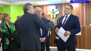 Губернатор УО С И  Морозов посетил Новоспасскую РБ