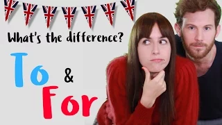 La diferencia entre TO & FOR en inglés