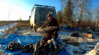 ПЕРВЫЙ ЛЕД!ЖИВЕМ В"БУХАНКЕ"!!СУПЕР КЛЕВ НАЛИМА!!