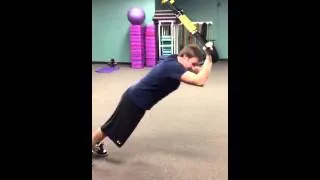 Adam showing TRX super set!