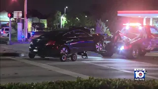 Police: Man killed following shooting, car crash in Fort Lauderdale