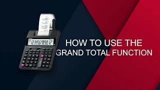 Printing Calculator - How To Use The Grand Total Function