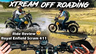 RE Scram 411 Xtrem Off Road Testing | Detail Ride Review In Hindi