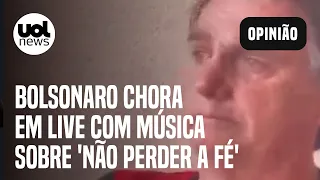 Bolsonaro chora em live com sertanejo Rick cantando sobre 'não perder a fé'