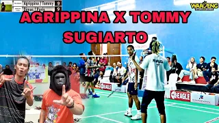 PANAS ! "Agrippina Prima X Tommy Sugiarto Bertarung di Tarung Bebas Badminton Tarkam. Full Trickshot
