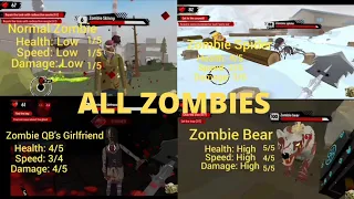 All Zombies Compilation in The Walking Zombie 2 + New Zombie QB's Girlfriend!!