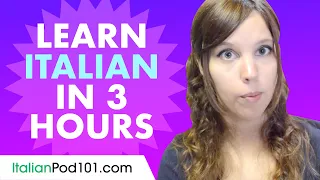 Learn Italian in 3 hours - ALL the Italian Basics You Need in 2020