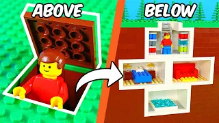 I built a SECRET LEGO survival BASE...