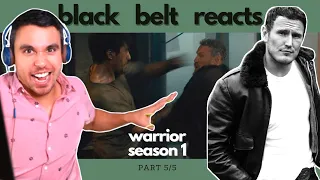 Black Belt Reacts to Dean Jagger | Ah Sahm vs Leary | WARRIOR SEASON 1 Fight Reaction Part 5/5