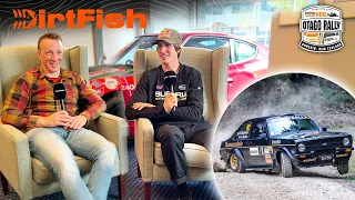 Kris Meeke & Brandon Semenuk at the Otago Rally 2024 | SPIN the Rally Pod